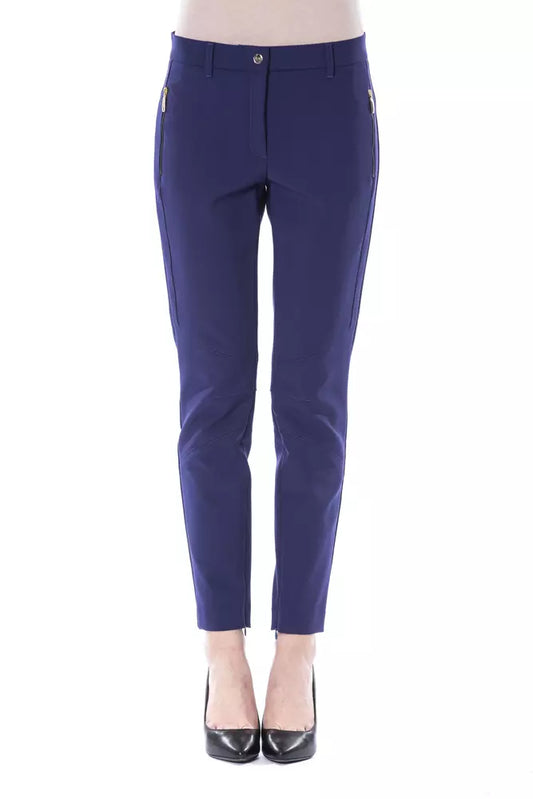 BYBLOS Blue Polyester Women Pant BYBLOS