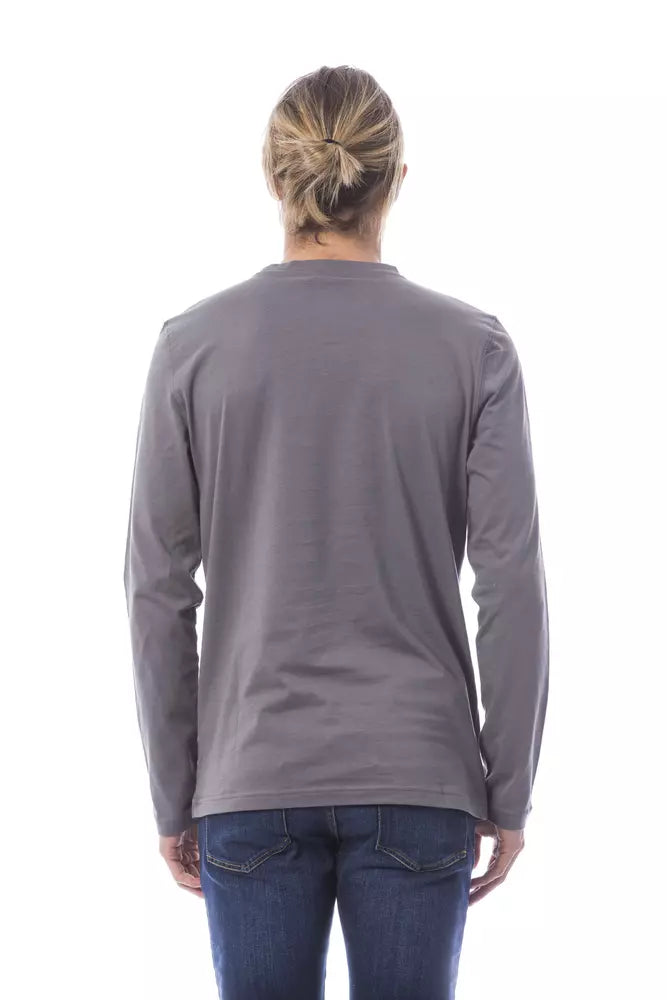 Verri Gray Cotton Mens TShirt Verri