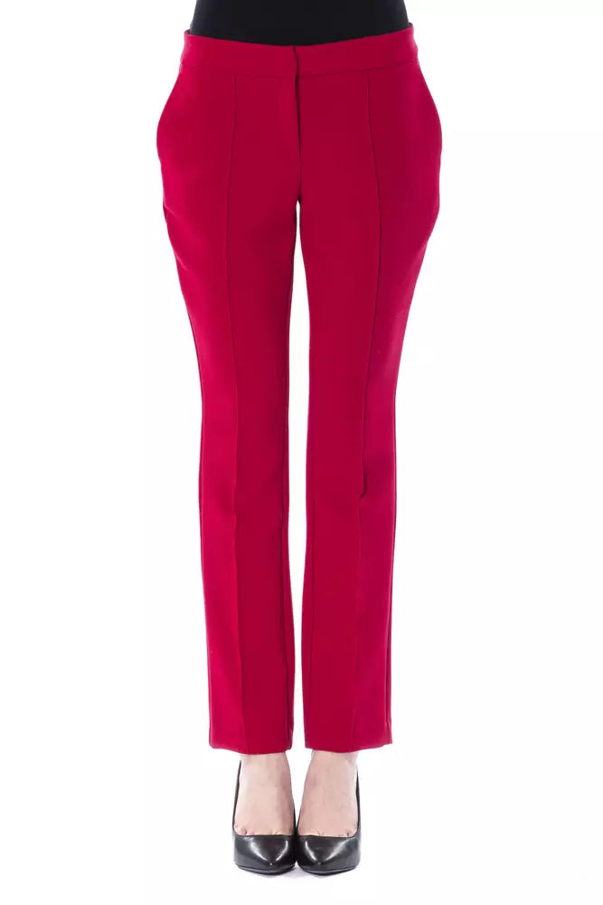 BYBLOS Fuchsia Polyester Women Pant BYBLOS