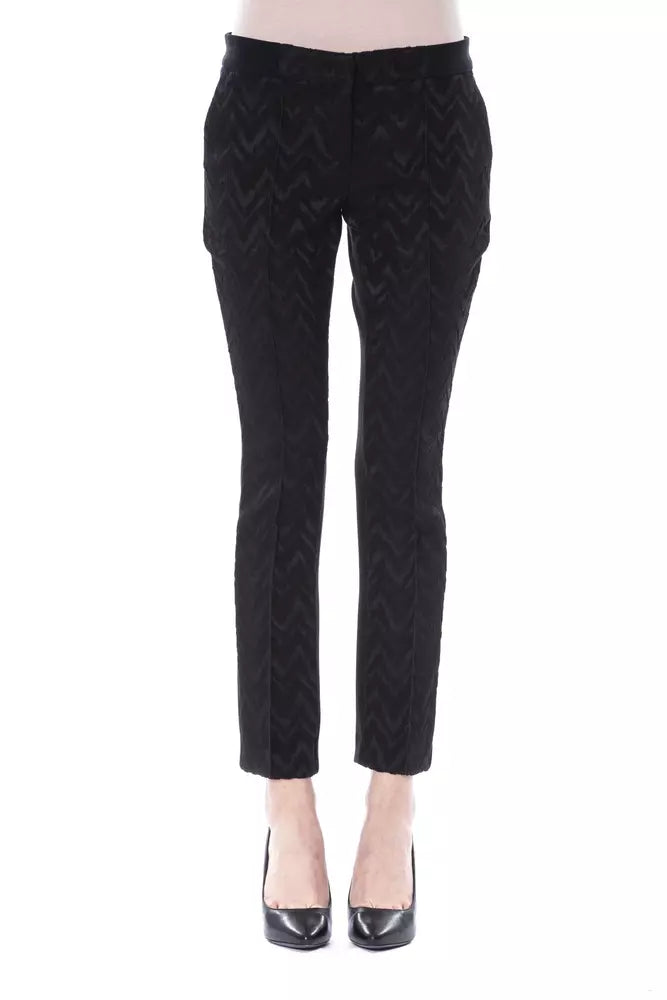 BYBLOS Black Acrylic Women Pants BYBLOS