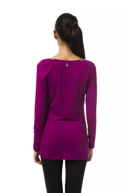 BYBLOS Purple Viscose Women Top BYBLOS