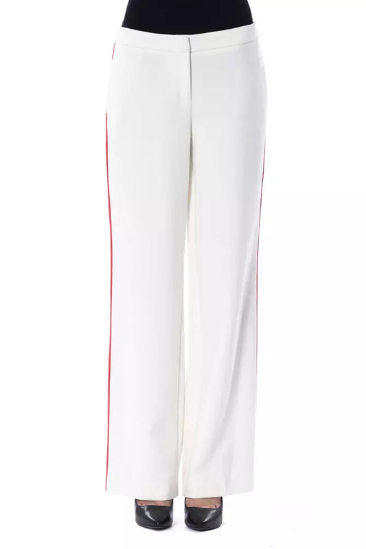 BYBLOS White Polyester Women Pants BYBLOS