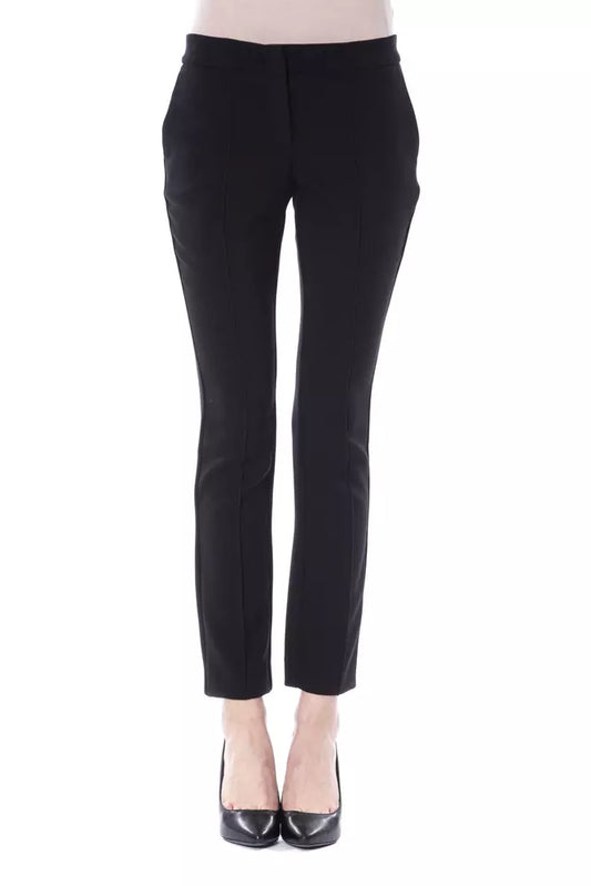 BYBLOS Black Polyester Women Pants BYBLOS