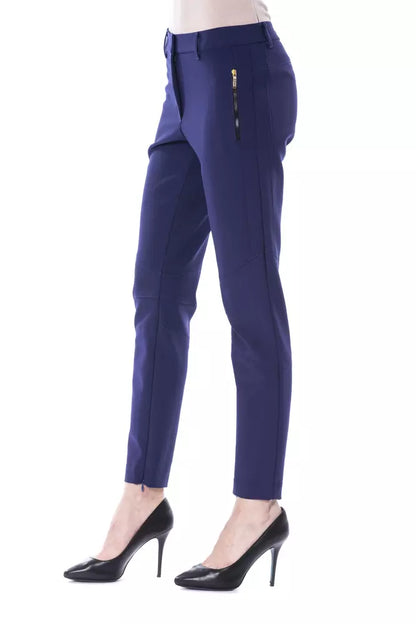 BYBLOS Blue Polyester Women Pant BYBLOS