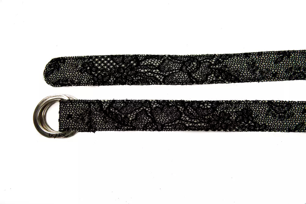 BYBLOS Black Wool Women Belt BYBLOS