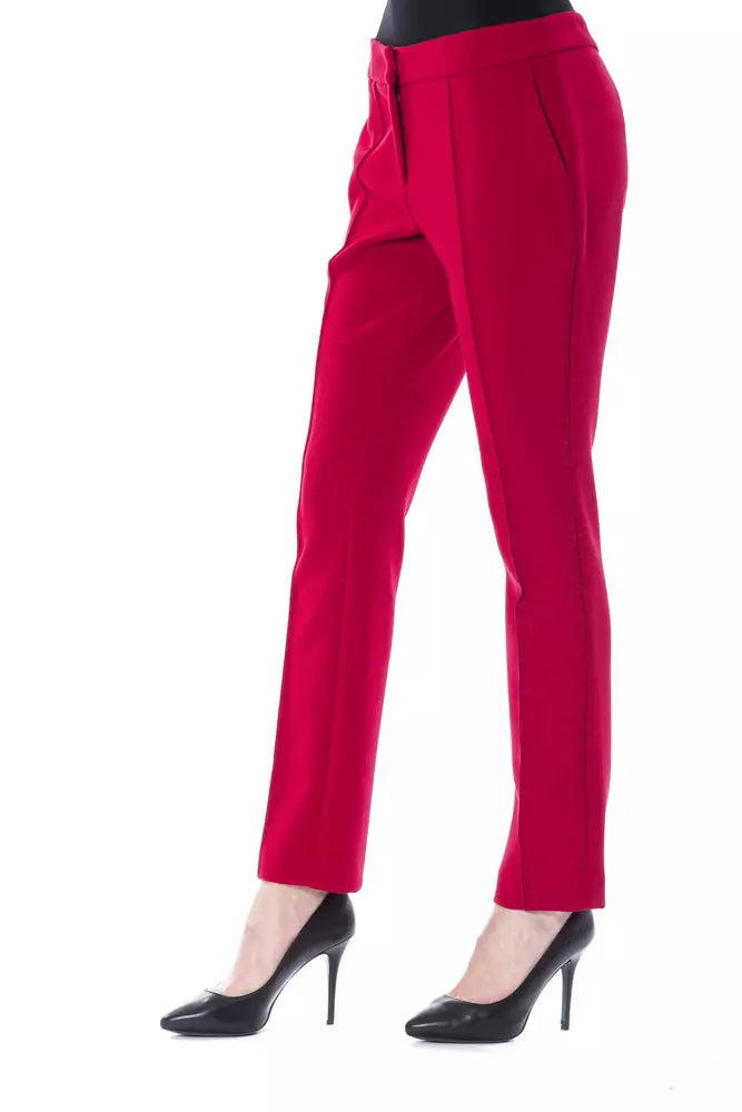 BYBLOS Fuchsia Polyester Women Pant BYBLOS