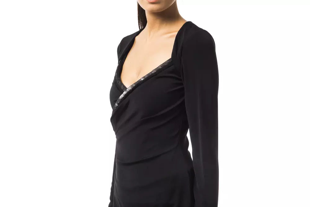 BYBLOS Black Viscose Women Top BYBLOS