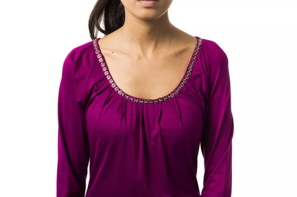 BYBLOS Purple Viscose Women Top BYBLOS