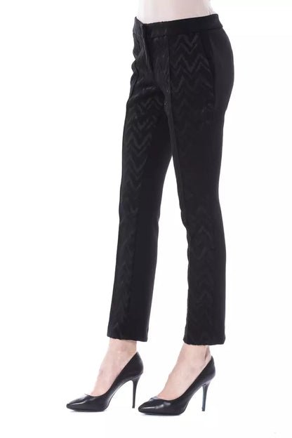 BYBLOS Black Acrylic Women Pants BYBLOS