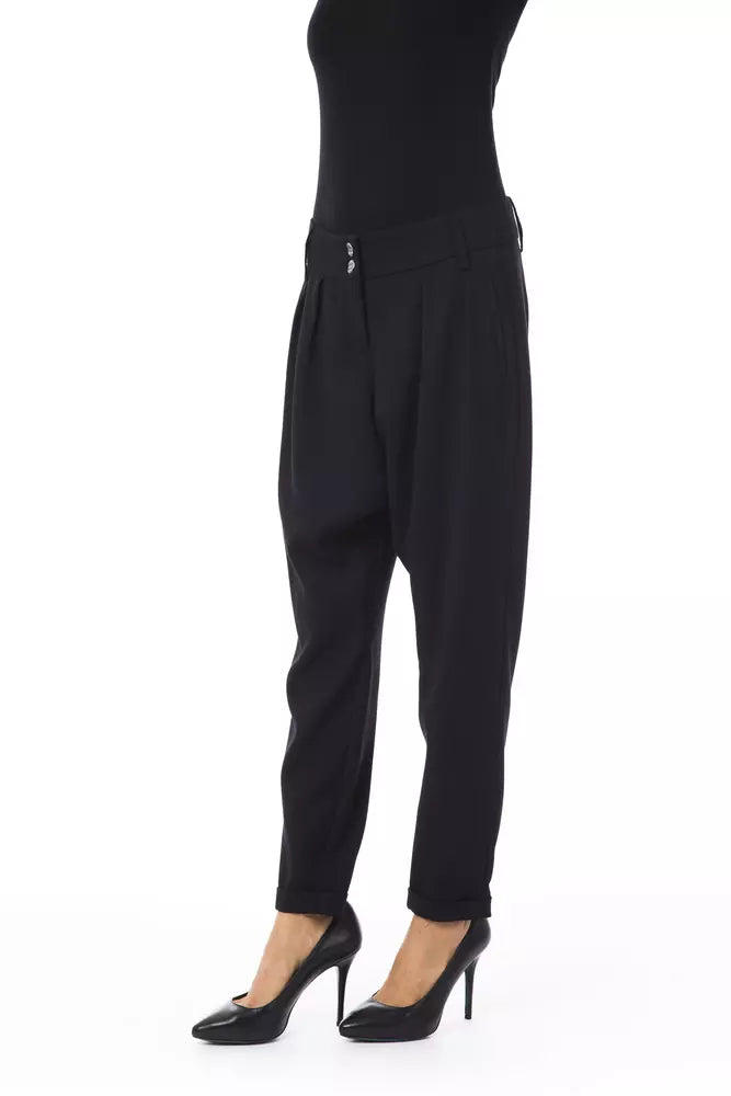 BYBLOS Black Polyester Women Pant BYBLOS