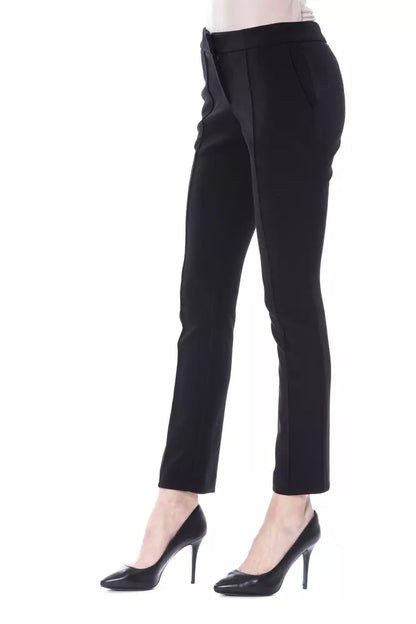 BYBLOS Black Polyester Women Pants BYBLOS