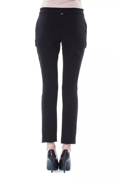 BYBLOS Black Acrylic Women Pants BYBLOS