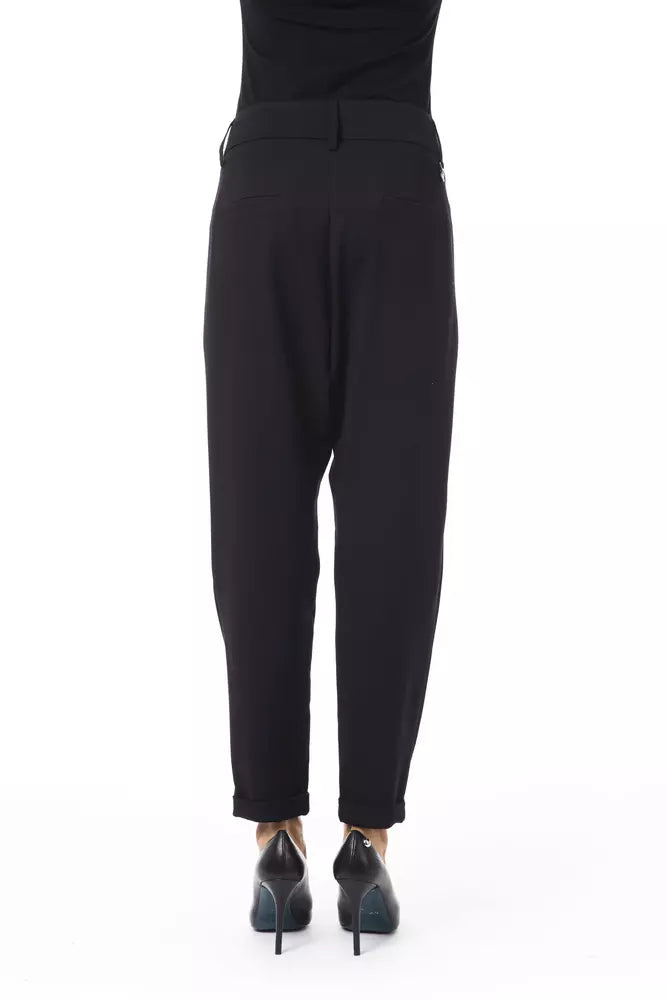 BYBLOS Black Polyester Women Pant BYBLOS