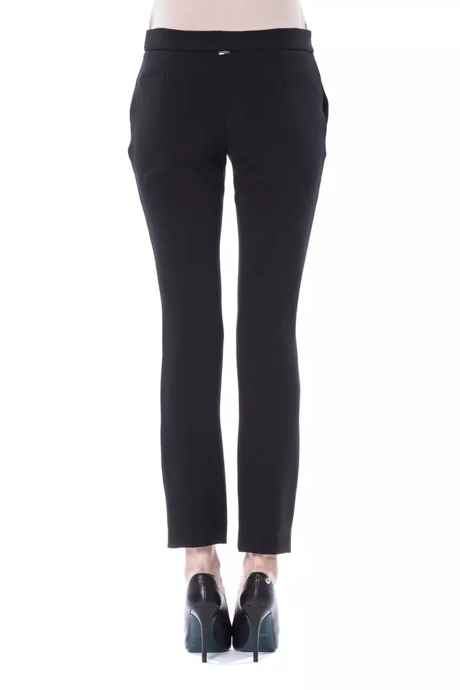 BYBLOS Black Polyester Women Pants BYBLOS