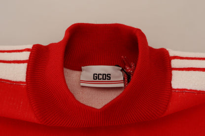 GCDS Elegant Red Pullover Sweater for Men GCDS