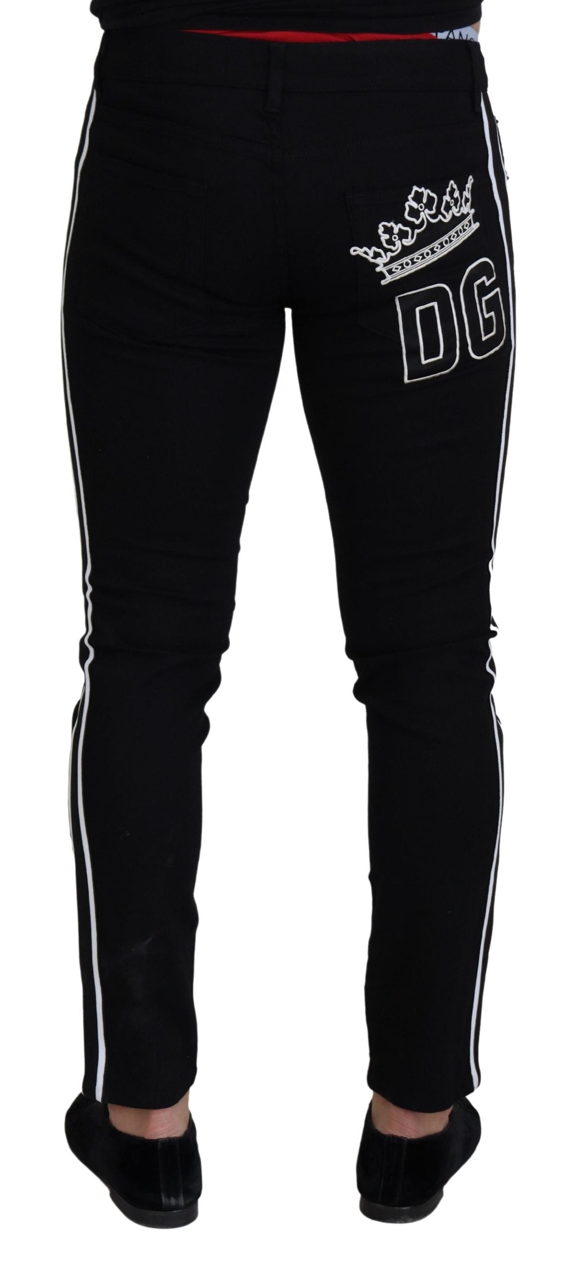 Dolce & Gabbana Elegant Black Slim Fit Denim Pants Dolce & Gabbana