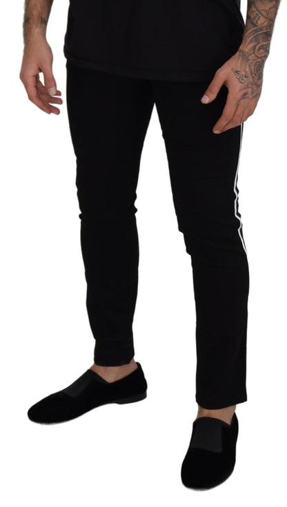 Dolce & Gabbana Elegant Black Slim Fit Denim Pants Dolce & Gabbana