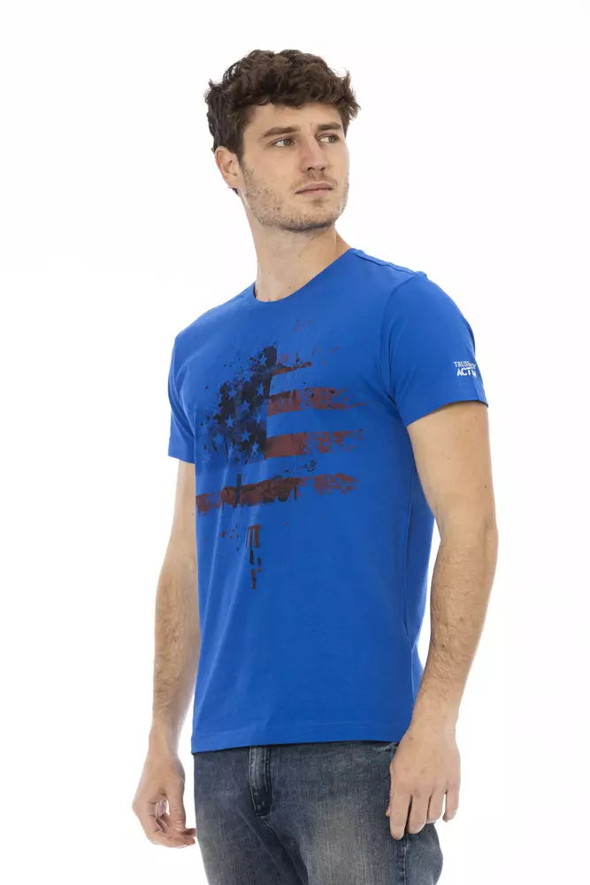 Trussardi Action Blue Cotton Men's T-Shirt