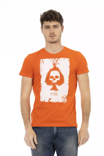 Trussardi Action Orange Cotton Men's T-Shirt Trussardi Action