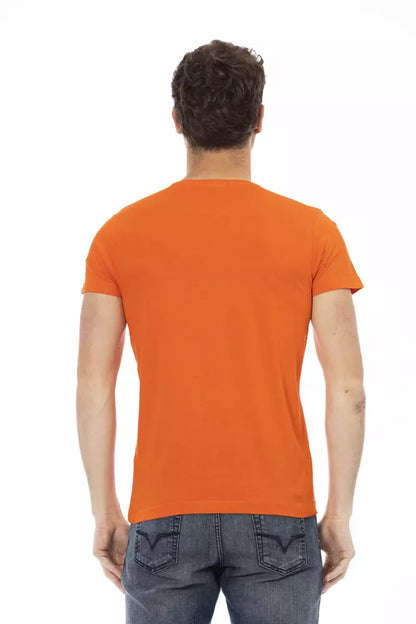 Trussardi Action Orange Cotton Men's T-Shirt Trussardi Action