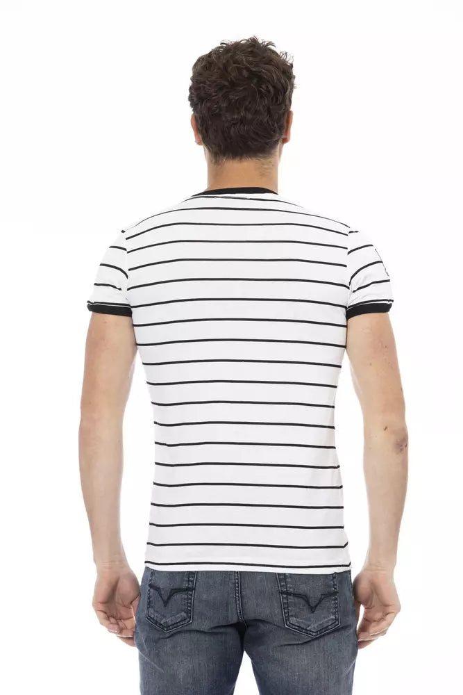 Trussardi Action White Cotton Men's T-Shirt Trussardi Action