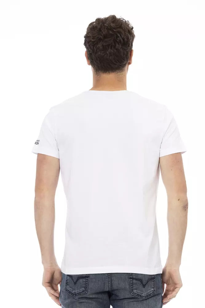 Trussardi Action White Cotton Men's T-Shirt Trussardi Action