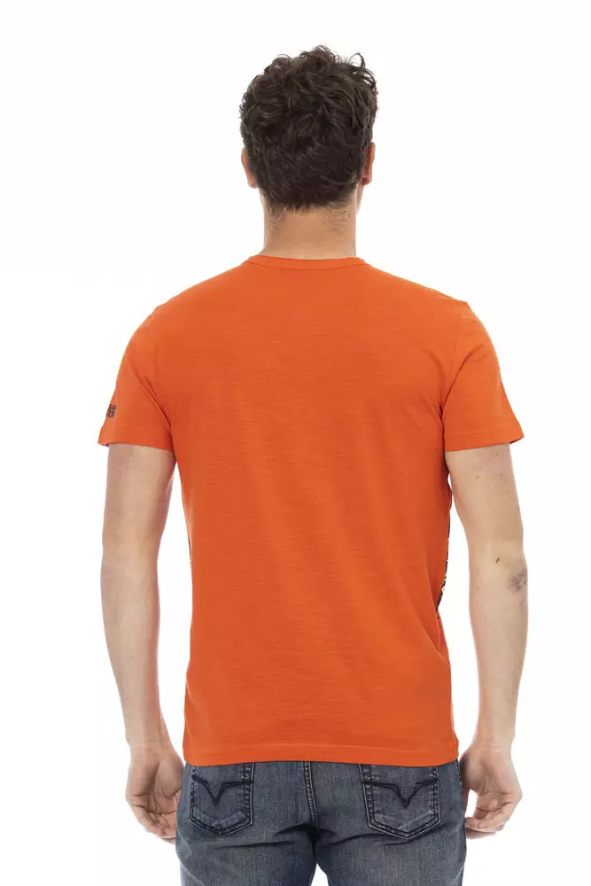 Trussardi Action Orange Cotton Men T-Shirt Trussardi Action