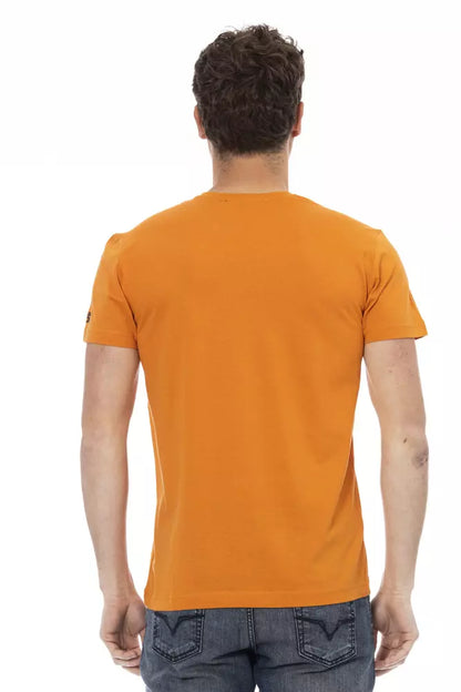 Trussardi Action Orange Cotton Men T-Shirt Trussardi Action