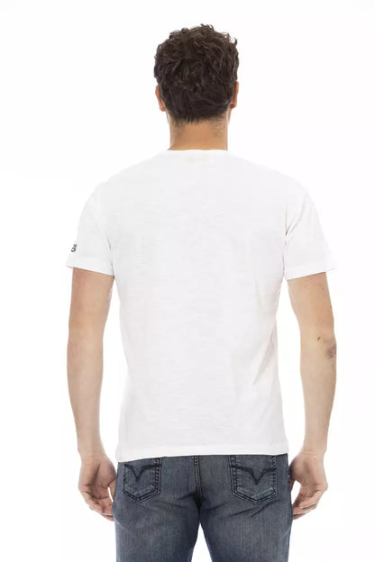 Trussardi Action White Cotton Men's T-Shirt Trussardi Action