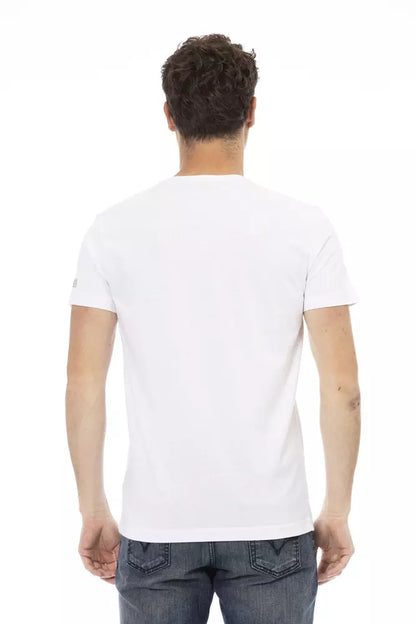 Trussardi Action White Cotton Men T-Shirt Trussardi Action