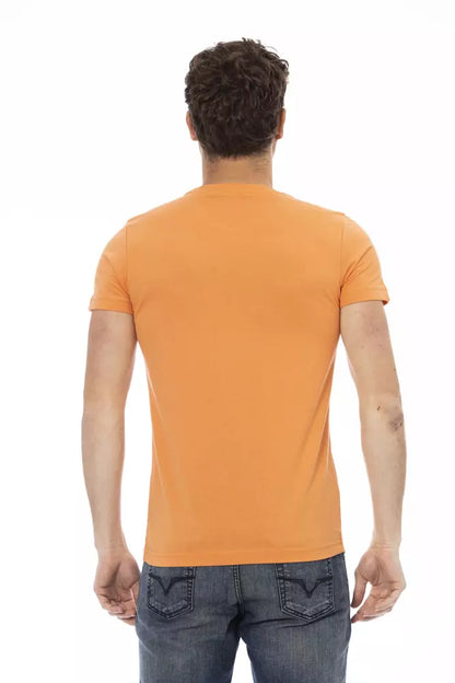 Trussardi Action Orange Cotton Men T-Shirt Trussardi Action