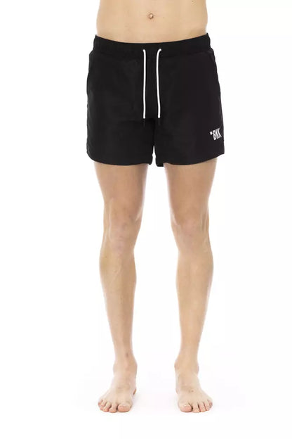 Bikkembergs Black Polyester Men Swim Short Bikkembergs