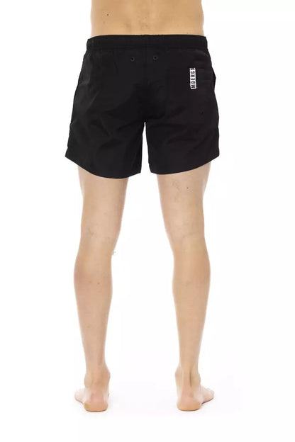 Bikkembergs Black Polyamide Men Swim Short Bikkembergs