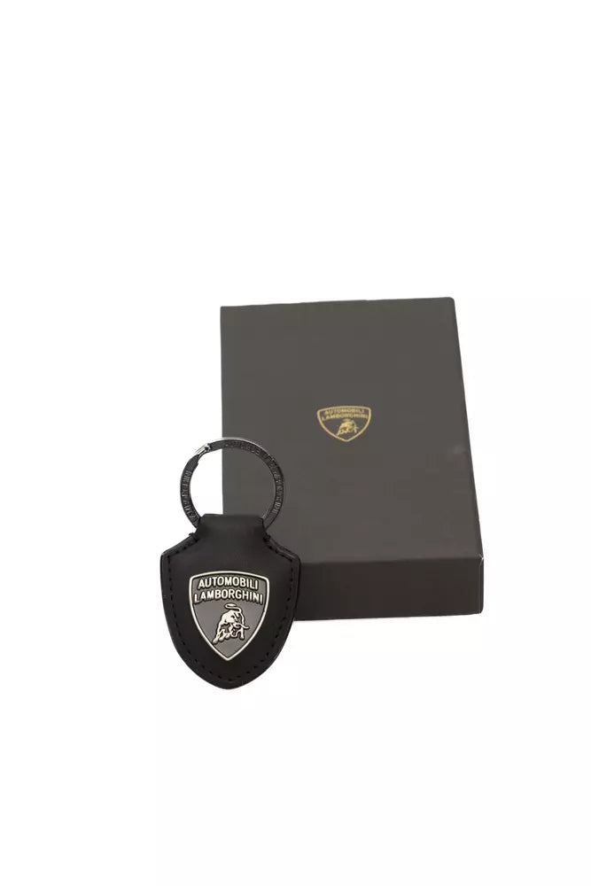 Automobili Lamborghini Black Metal Men Keychain Automobili Lamborghini