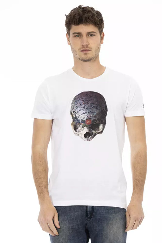 Trussardi Action White Cotton Men T-Shirt Trussardi Action