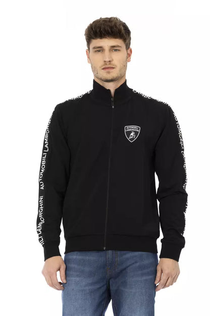 Automobili Lamborghini Black Polyester Men's Sweatshirt Automobili Lamborghini