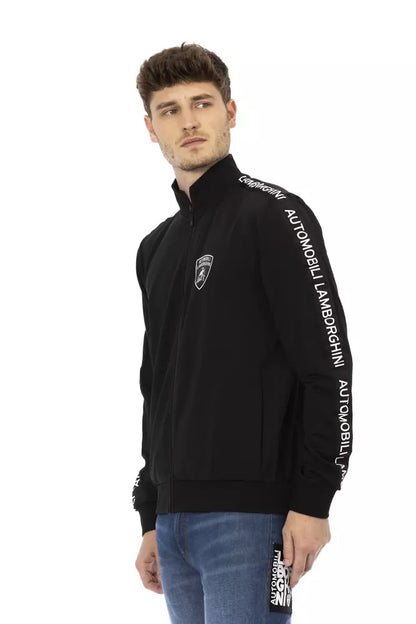 Automobili Lamborghini Black Polyester Men's Sweatshirt Automobili Lamborghini