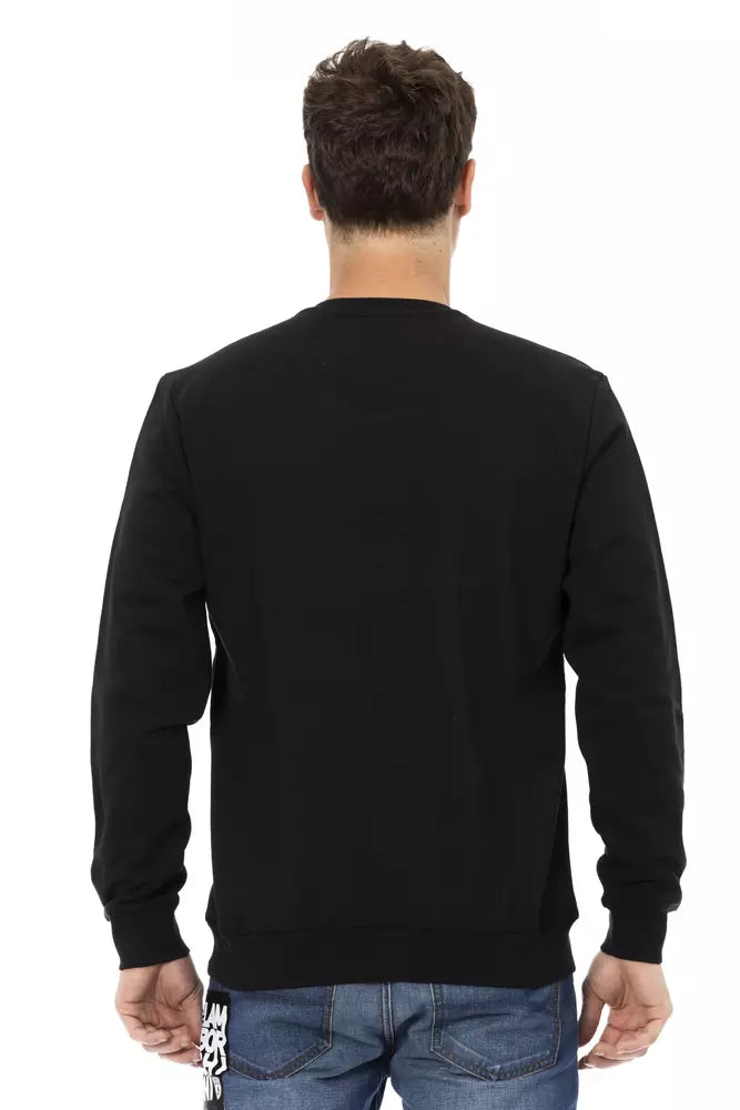 Automobili Lamborghini Black Cotton Men Sweater Automobili Lamborghini