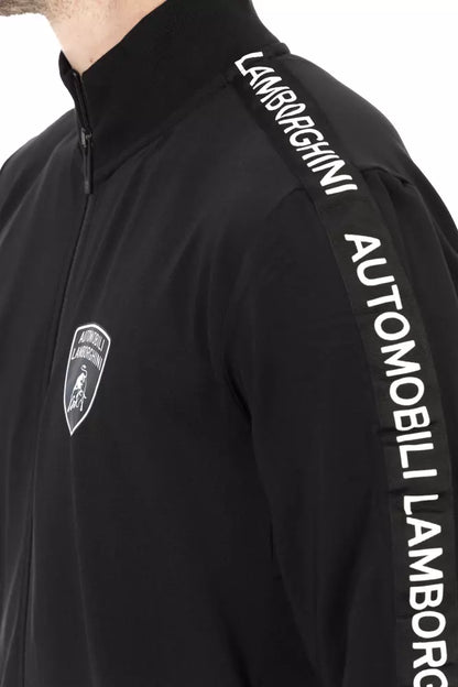 Automobili Lamborghini Black Polyester Men's Sweatshirt Automobili Lamborghini