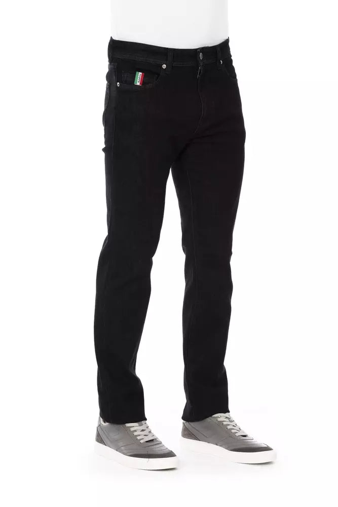 Baldinini Trend Black Cotton Men's Jeans Baldinini Trend