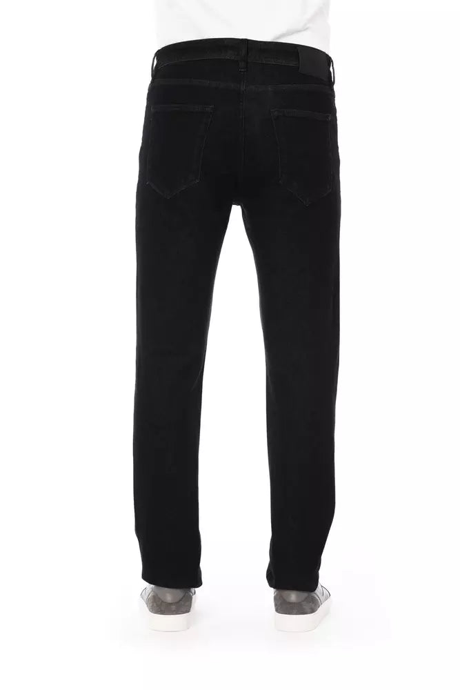 Baldinini Trend Black Cotton Men's Jeans Baldinini Trend