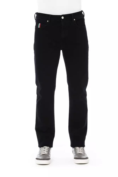 Baldinini Trend Black Cotton Men Jeans Baldinini Trend