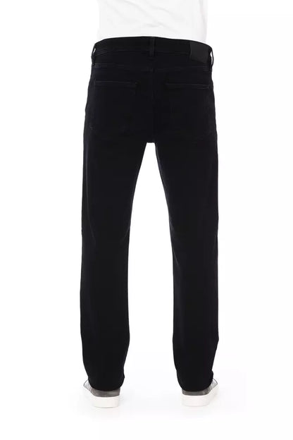 Baldinini Trend Black Cotton Men Jeans Baldinini Trend