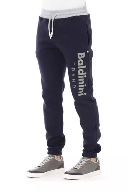 Baldinini Trend Blue Cotton Men Pant Baldinini Trend