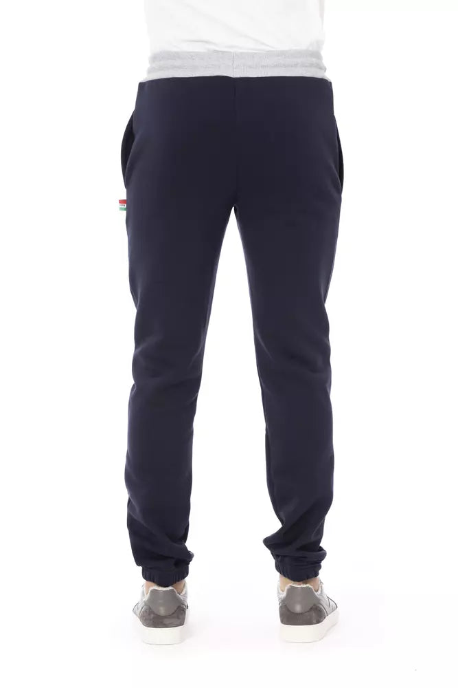 Baldinini Trend Blue Cotton Men Pant Baldinini Trend