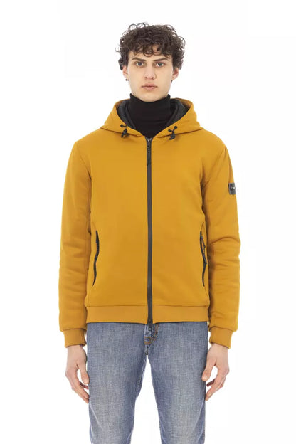 Baldinini Trend Yellow Polyester Men Jacket Baldinini Trend