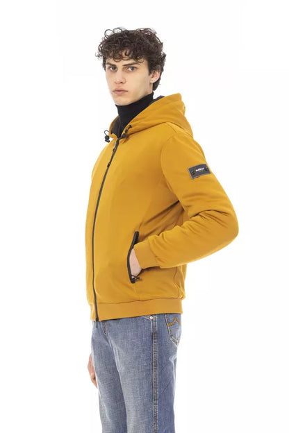 Baldinini Trend Yellow Polyester Men Jacket Baldinini Trend