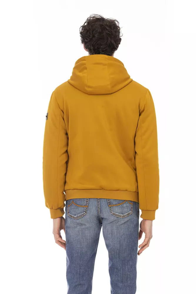 Baldinini Trend Yellow Polyester Men Jacket Baldinini Trend