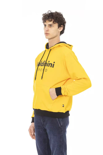 Baldinini Trend Yellow Cotton Men Sweater Baldinini Trend