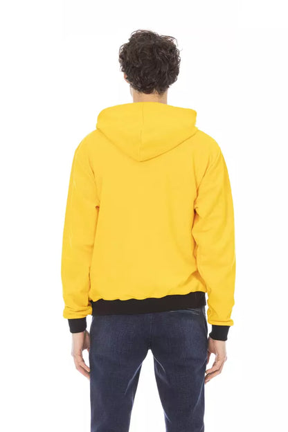 Baldinini Trend Yellow Cotton Men Sweater Baldinini Trend